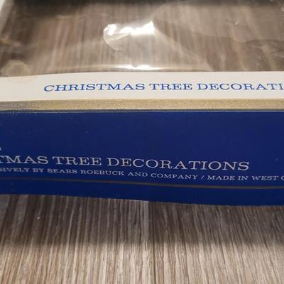 Vintage West Germany Glass Christmas Ornaments