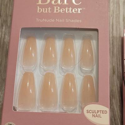 New in the Box Faux Fingernails, Nail Stickers, and Nail Adornment Set