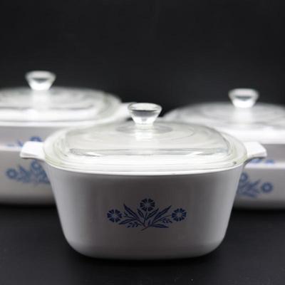 CORNING WARE Casserole Dishes (5)