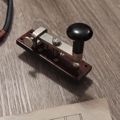 World War 2 - Morse Telegraph Key and WW2 Mikrofon MC-254-A Microphone