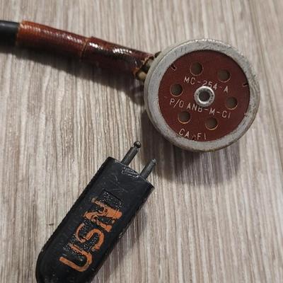 World War 2 - Morse Telegraph Key and WW2 Mikrofon MC-254-A Microphone
