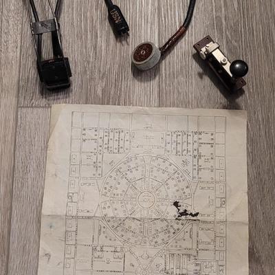 World War 2 - Morse Telegraph Key and WW2 Mikrofon MC-254-A Microphone