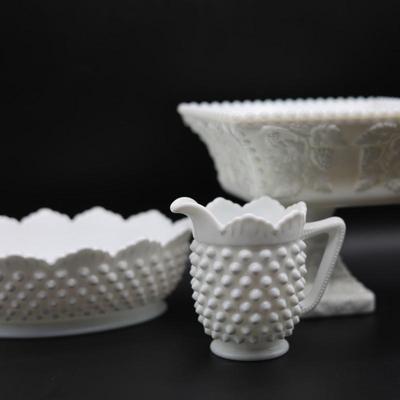 Milk Glass Dishes (3)