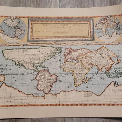 Vintage Repro of a 1589 Map