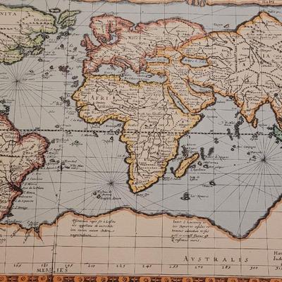 Vintage Repro of a 1589 Map