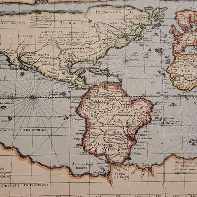 Vintage Repro of a 1589 Map
