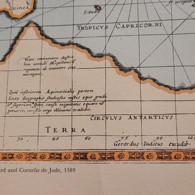 Vintage Repro of a 1589 Map