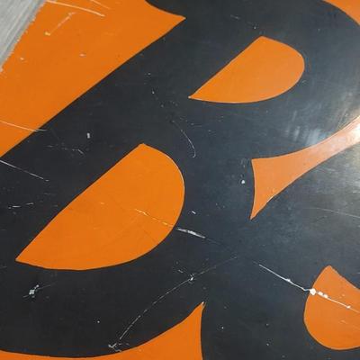 Vintage Handpainted "Beautiful" Metal Sign