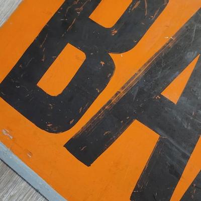 Vintage Handpainted "Beautiful" Metal Sign