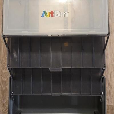 Art Bin with Built in Trays