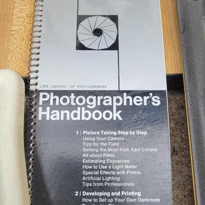 Photo Enlarger and Developing Set Up
