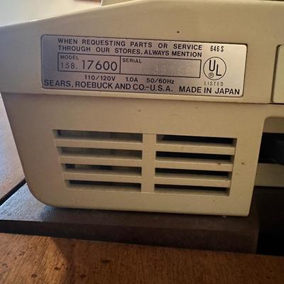 Kenmore Sewing Table W/ Machine & Chairâ€”Machine Runs