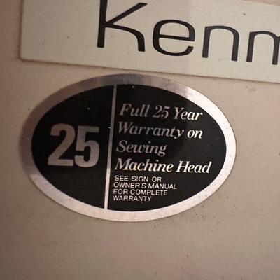 Kenmore Sewing Table W/ Machine & Chairâ€”Machine Runs