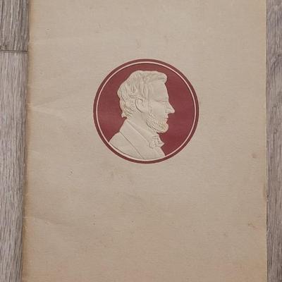 Antique Lincoln Pamphlet & Facsimile of Lincoln's Famous Speeches