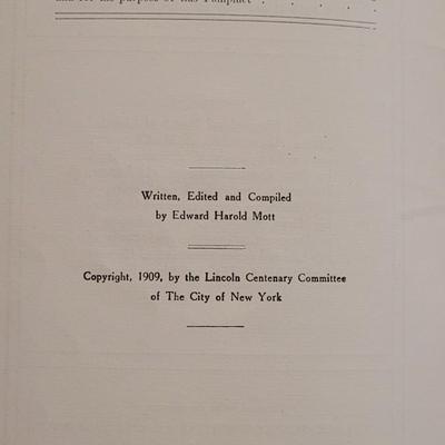 Antique Lincoln Pamphlet & Facsimile of Lincoln's Famous Speeches