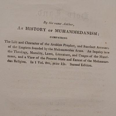 Antique 1821 "Crusades" Book