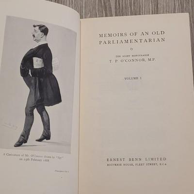 2 Volume Set of "Memoirs of an Old Parliamentarian"