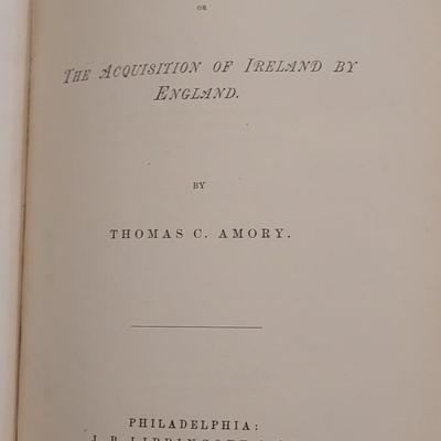 Antique "Transfer of Erin" 1877