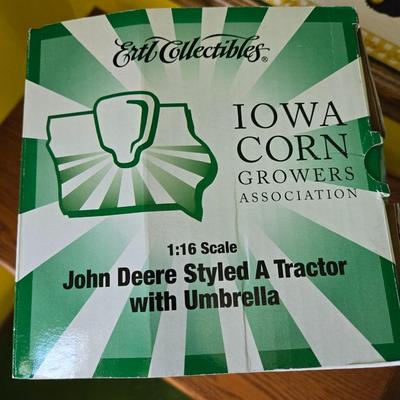 John Deere Styled A Tractor with Umbrella