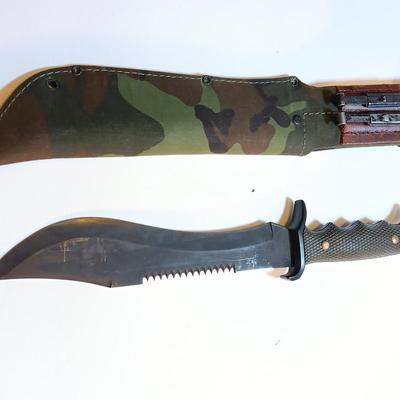 Ruko stainless steel Tactical survival knife with camouflage sheath