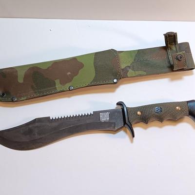 Ruko stainless steel Tactical survival knife with camouflage sheath