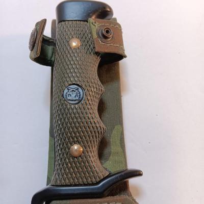 Ruko stainless steel Tactical survival knife with camouflage sheath