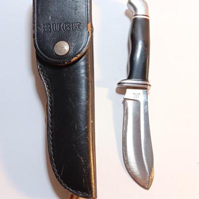 Nice BUCK 103 Skinner Fixed Blade Knife 8.5" with leather sheath