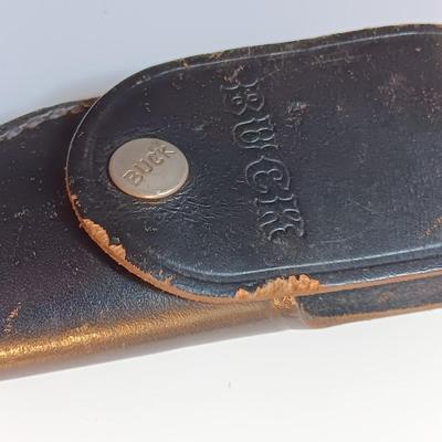 Nice BUCK 103 Skinner Fixed Blade Knife 8.5" with leather sheath
