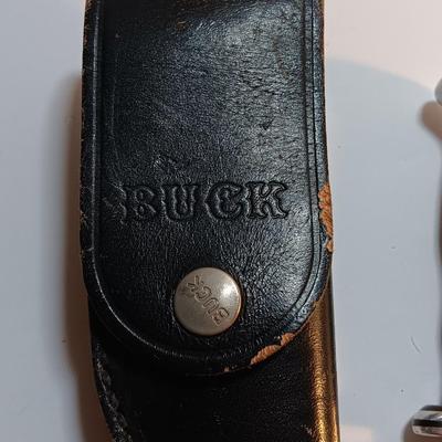 Nice BUCK 103 Skinner Fixed Blade Knife 8.5" with leather sheath