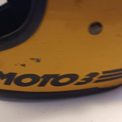 Vintage Bell helmet Moto 3 with snow rider shade - Snowmobiling fun!