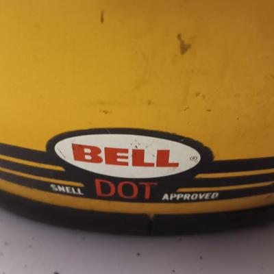 Vintage Bell helmet Moto 3 with snow rider shade - Snowmobiling fun!