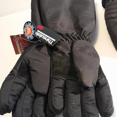 Two nice pair of gloves - Snowmobiling - New Thinsulate long gloves - Kinco black gloves