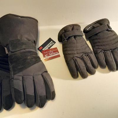 Two nice pair of gloves - Snowmobiling - New Thinsulate long gloves - Kinco black gloves