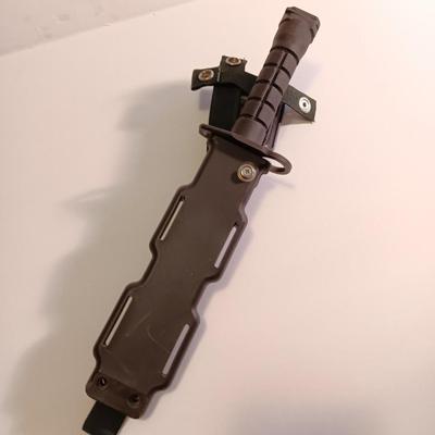 Matrix Airsoft Tactical Rubber Bayonet with Sheath & M4