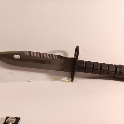Matrix Airsoft Tactical Rubber Bayonet with Sheath & M4
