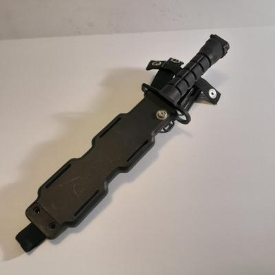 Matrix Airsoft Tactical Rubber Bayonet with Sheath & M4