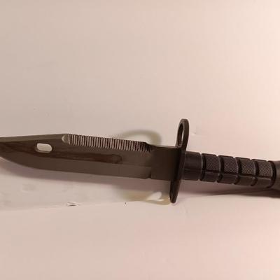 Matrix Airsoft Tactical Rubber Bayonet with Sheath & M4