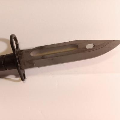 Matrix Airsoft Tactical Rubber Bayonet with Sheath & M4
