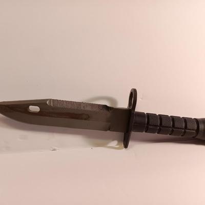 Matrix Airsoft Tactical Rubber Bayonet with Sheath & M4