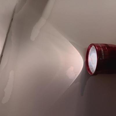 Working Red metal Maglite with red distress marker light
