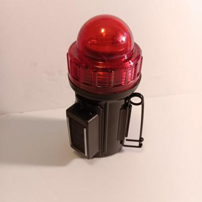 Working Red metal Maglite with red distress marker light