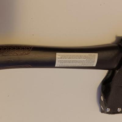 Nice Kobalt Genuine American Hickory handled hatchet with blade cover
