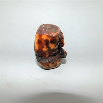 25 6 1/4 Wooden Statue of Pair of Somethings