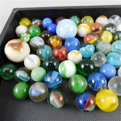 34 Lot of Vintage Marbles