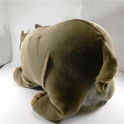 35 27" Large Stuffed Rhino with 12 x 12" Rhino Crossing Sign