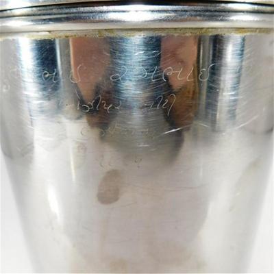 36 Lot 4 Stainless Storage Containers (small engraving on containers)