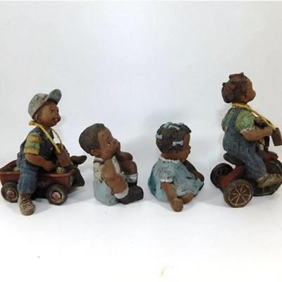 47 5" Sarah's Attic Lot of 4 Children Statues