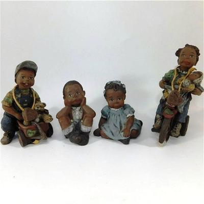 47 5" Sarah's Attic Lot of 4 Children Statues
