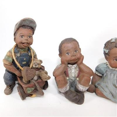 47 5" Sarah's Attic Lot of 4 Children Statues