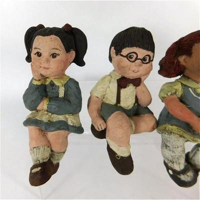 48 4" Sarah's Attic Lot of 4 Shelf Sitting Statues
